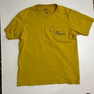 SPRZ NY Jean Michel Basquiat Yellow/Gold T-Shirt